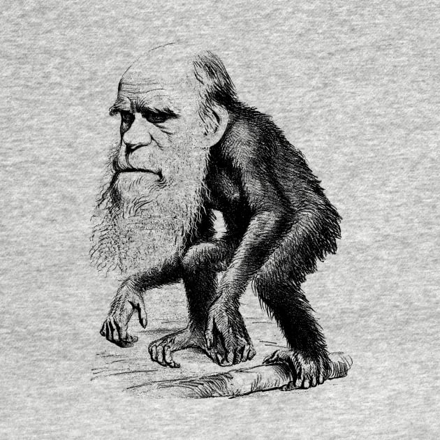 Charles Darwin As An Ape - Evolution by warishellstore